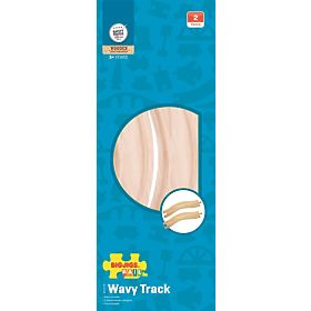 Bigjigs Rail Íves sínek 22 cm 2 db, Bigjigs Rail