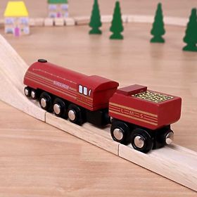 Bigjigs Rail replika mozdony Duchess of Hamilton + 3 sín
