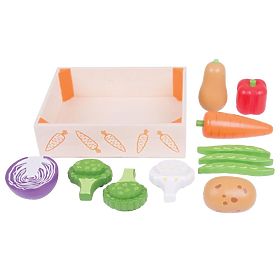 Bigjigs Toys Box zöldségekkel