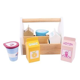 Bigjigs Toys Cocktail termékek hordozható dobozban, Bigjigs Toys