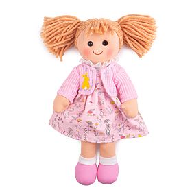 Bigjigs Toys Ella textil baba 34 cm