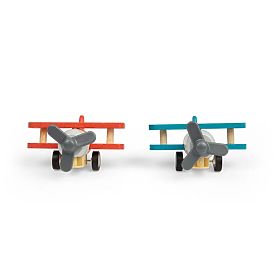 Bigjigs Toys Fa felhúzható repülőgép Kétfedelű 1 db