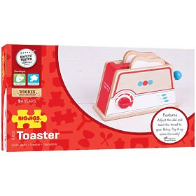 Bigjigs Toys Fa kenyérpirító pöttyökkel, Bigjigs Toys