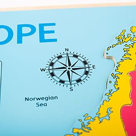 Bigjigs Toys Fa puzzle Európa térképe 25 darab