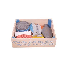 Bigjigs Toys Fa tengeri ételek dobozban, Bigjigs Toys