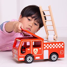 Bigjigs Toys Fa Tűzoltóautó, Bigjigs Toys