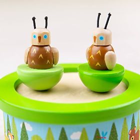Bigjigs Toys Fa zenélő doboz erdei állatokkal
