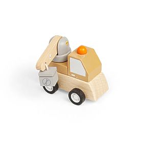 Bigjigs Toys Felhúzható Építő Játékautó Daru, Bigjigs Toys