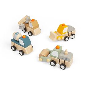 Bigjigs Toys Felhúzható építőautó 1 db, Bigjigs Toys