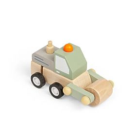 Bigjigs Toys Felhúzható Építőjármű Henger, Bigjigs Toys