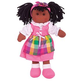 Bigjigs Toys Jessika textil baba 28 cm, Bigjigs Toys