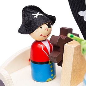 Bigjigs Toys Kalózhajó kalózokkal