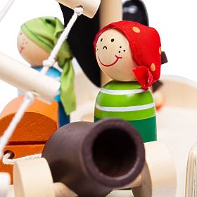 Bigjigs Toys Kalózhajó kalózokkal