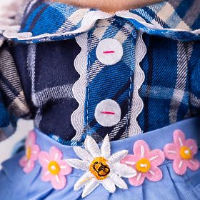 Bigjigs Toys Katie textil baba 34 cm