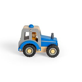 Bigjigs Toys Kék traktor