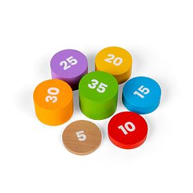 Bigjigs Toys Mérleg kiegyensúlyozó súlyokkal