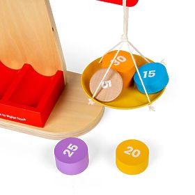 Bigjigs Toys Mérleg kiegyensúlyozó súlyokkal