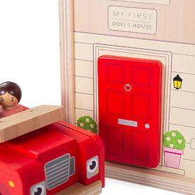 Bigjigs Toys Összecsukható babaház kiegészítőkkel, Bigjigs Toys