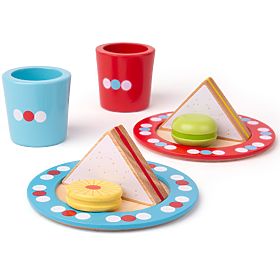 Bigjigs Toys Pöttyös uzsonnakészlet, Bigjigs Toys