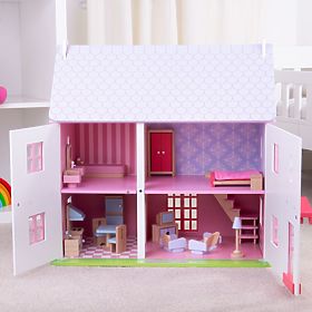 Bigjigs Toys Rózsaszín babaház, Bigjigs Toys