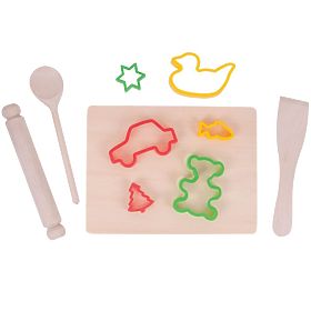Bigjigs Toys Sütőkészlet kiszúró formákkal, Bigjigs Toys