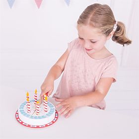 Bigjigs Toys Szeletelhető születésnapi torta, Bigjigs Toys