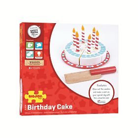 Bigjigs Toys Szeletelhető születésnapi torta, Bigjigs Toys