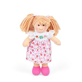 Bigjigs Toys Textil baba Georgia - kicsi 25 cm, Bigjigs Toys