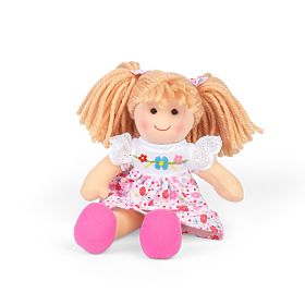 Bigjigs Toys Textil baba Georgia - kicsi 25 cm, Bigjigs Toys