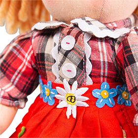 Bigjigs Toys Szövet baba Mandie 34 cm