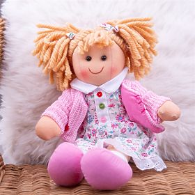 Bigjigs Toys Szövet baba Poppy 28 cm