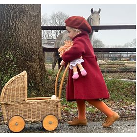 Bigjigs Toys Szövet baba Poppy 28 cm