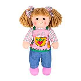 Bigjigs Toys Szövetbaba Elsie 34cm