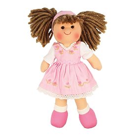 Bigjigs Toys Szövetbaba Rose 28 cm