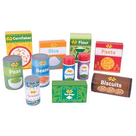 Bigjigs Toys Tartós élelmiszerek készlete, Bigjigs Toys