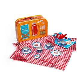 Bigjigs Toys Teáskészlet bőröndben London