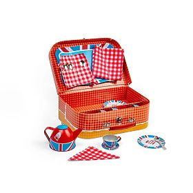 Bigjigs Toys Teáskészlet bőröndben London