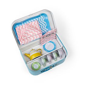 Bigjigs Toys Teáskészlet bőröndben, Bigjigs Toys