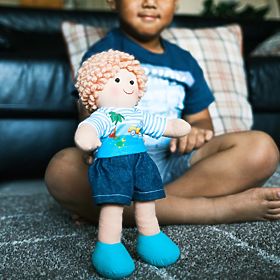 Bigjigs Toys Textil baba Robin 30 cm, Bigjigs Toys