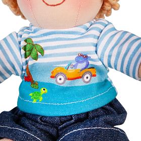 Bigjigs Toys Textil baba Robin 30 cm