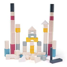 Bigjigs Toys Vödör 50 darabos építőkockával, Bigjigs Toys