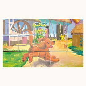 Bino Fa képkockák háziállatokkal, 15 darab, Bino