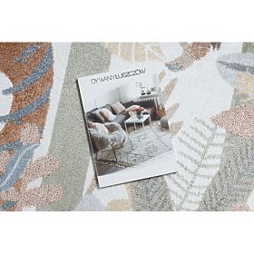 BONO 8426 szőnyeg kör Jungle, vadállatok krém / sötét arany