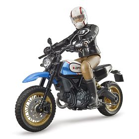 Bruder 63051 BWORLD Ducati Cafe Racer Scrambler motorkerékpár figurával