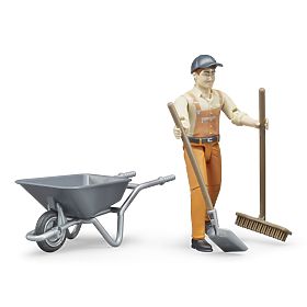 Bruder BWORLD Kommunális készlet figurával, Bruder