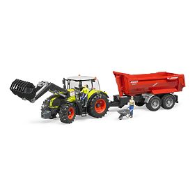 Bruder CLAAS AXION 950 traktor homlokrakodóval