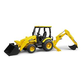 Bruder JCB MIDI traktor homlokrakodóval és kotrógéppel