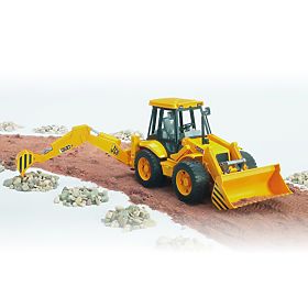 Bruder JCB traktor homlokrakodóval és kotrógéppel