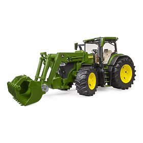Bruder John Deere 7R 350 traktor homlokrakodóval