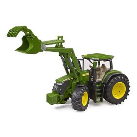 Bruder John Deere 7R 350 traktor homlokrakodóval